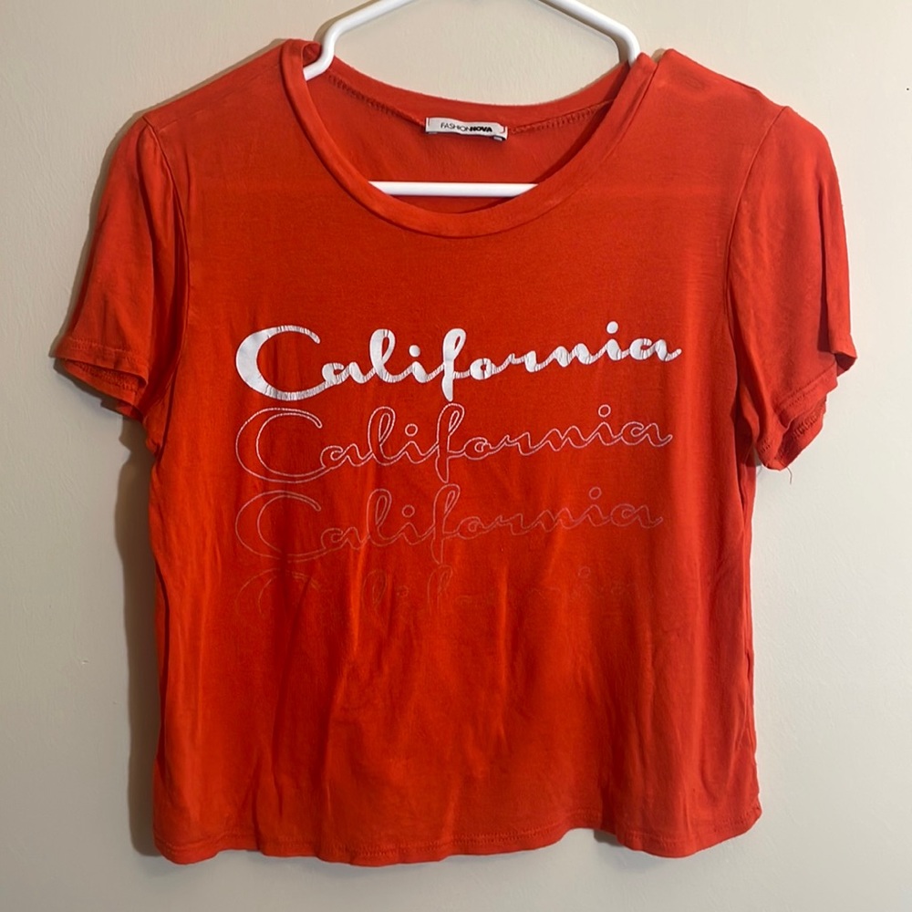 California cropped tee